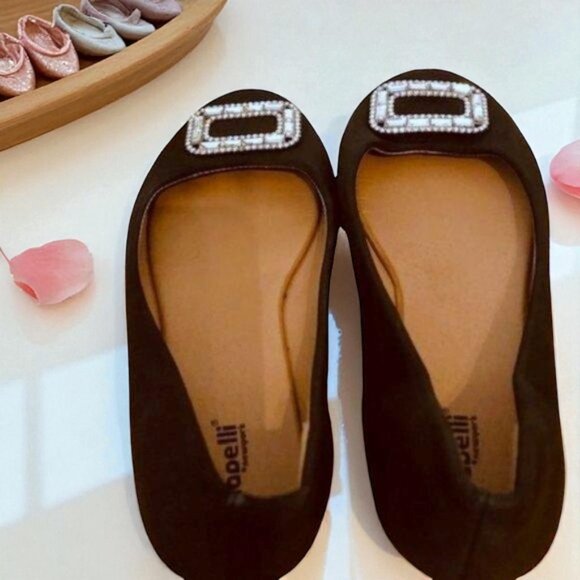 Capelli New York Ballet Flats Rhinestone Buckle 8 - Picture 3 of 7